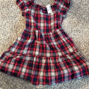 The Children's Place Red and Blue Plaid Dress